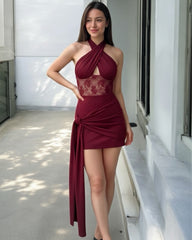 Falda Versalles vinotinto