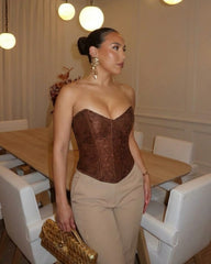 Corset Amore café