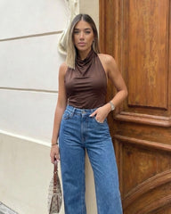 Blusa Celine café