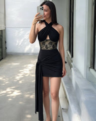 Falda Versalles negro