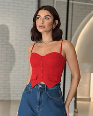 Corset Margot rojo