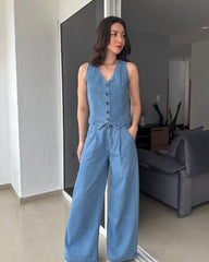 Set Macarena azul medio