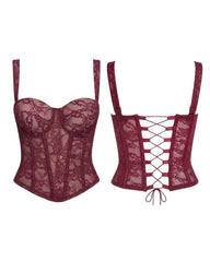 Corset Matilde vinotinto