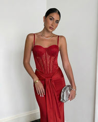 Corset Antonieta rojo