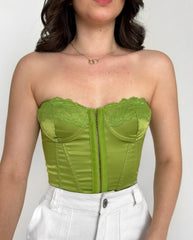Corset Perla verde pistacho