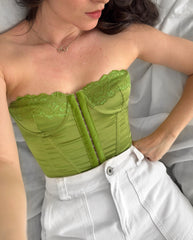 Corset Perla verde pistacho