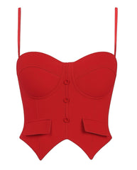 Corset Margot rojo