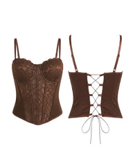 Corset Antonieta café