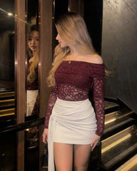 Blusa Romance vinotinto