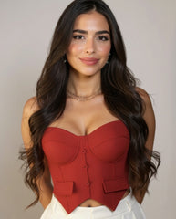 Corset Margot rojo
