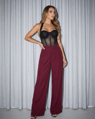 Pantalón Loretta vinotinto