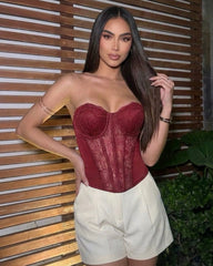 Corset Antonieta vinotinto