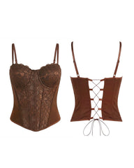 Corset Antonieta café